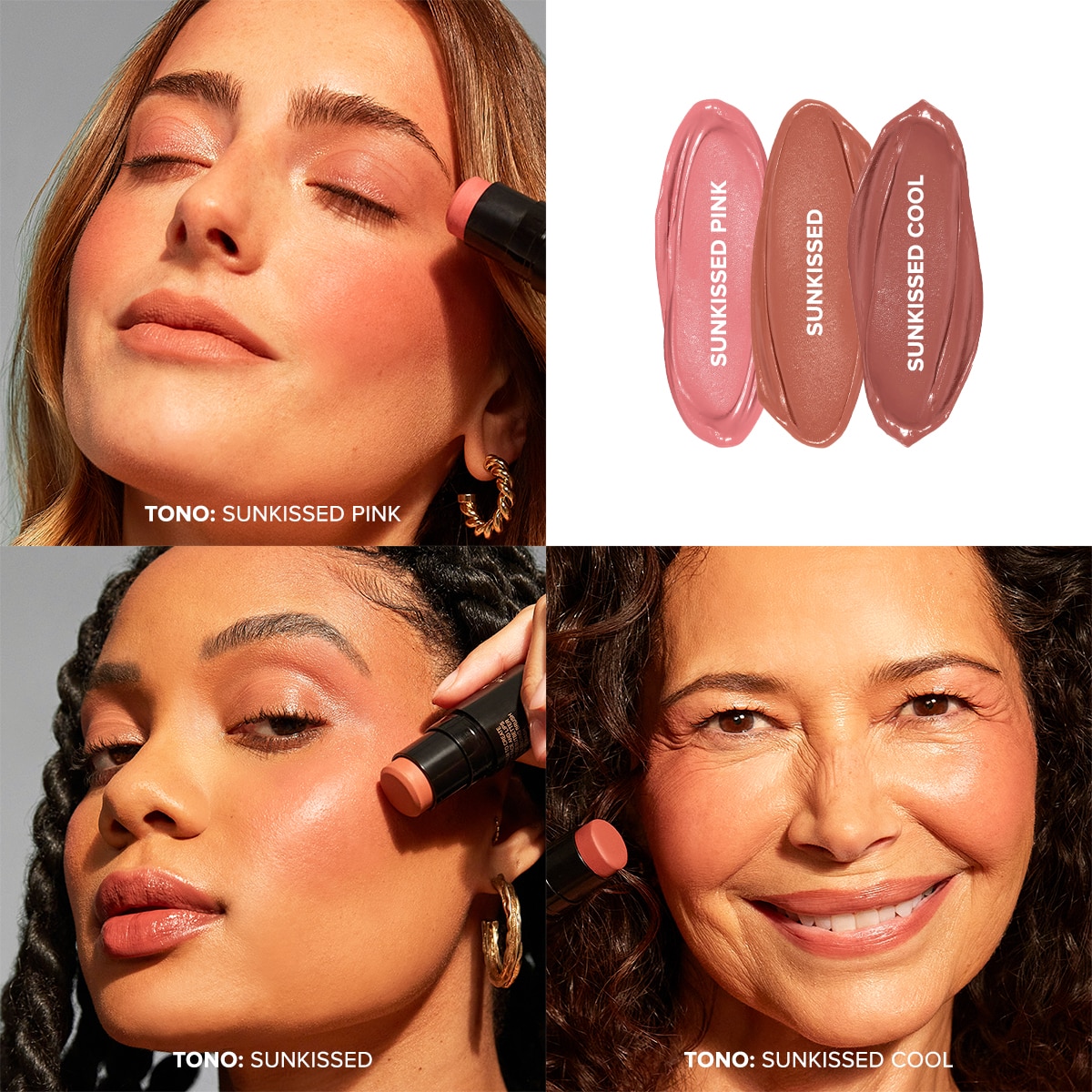 SUNKISSED BLUSH & BRONZE 3 PC MINI NUDIE KIT (SET DE BRONCEADORES PARA ROSTRO)